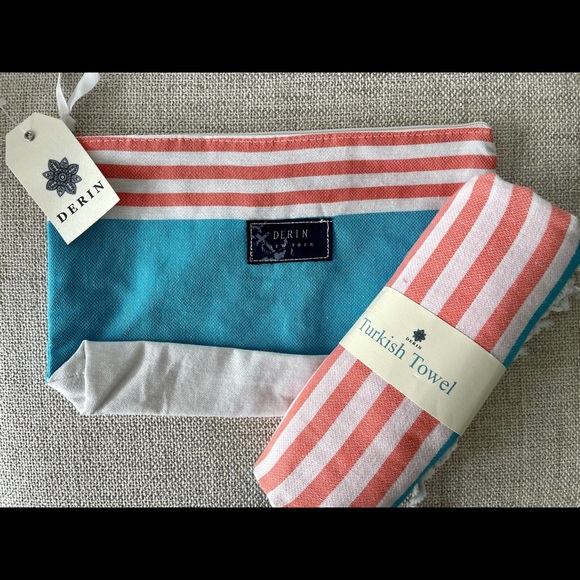 Turkish Beach Towels & Matching Bag Set - Picture 3 of 7